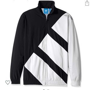 Adidas Womens Black and White Track Zip Jacket S